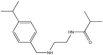 2-methyl-N-[2-({[4-(propan-2-yl)phenyl]methyl}amino)ethyl]propanamide Struktur