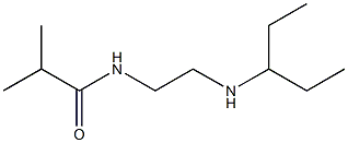 2-methyl-N-[2-(pentan-3-ylamino)ethyl]propanamide Struktur