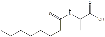 2-octanamidopropanoic acid Struktur