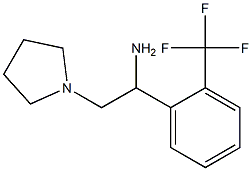 2-pyrrolidin-1-yl-1-[2-(trifluoromethyl)phenyl]ethanamine Struktur