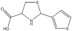 2-thien-3-yl-1,3-thiazolidine-4-carboxylic acid Struktur