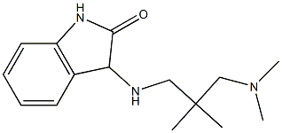 3-({2-[(dimethylamino)methyl]-2-methylpropyl}amino)-2,3-dihydro-1H-indol-2-one Struktur