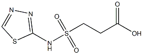 3-(1,3,4-thiadiazol-2-ylsulfamoyl)propanoic acid Struktur