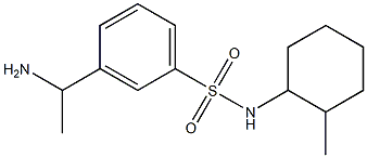 3-(1-aminoethyl)-N-(2-methylcyclohexyl)benzene-1-sulfonamide Struktur