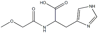 3-(1H-imidazol-4-yl)-2-[(methoxyacetyl)amino]propanoic acid Struktur