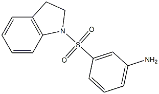 3-(2,3-dihydro-1H-indol-1-ylsulfonyl)aniline Struktur