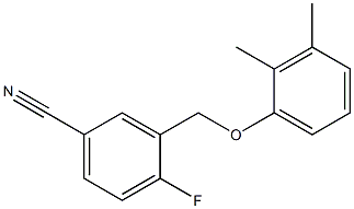 3-(2,3-dimethylphenoxymethyl)-4-fluorobenzonitrile Struktur