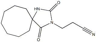 3-(2,4-dioxo-1,3-diazaspiro[4.7]dodec-3-yl)propanenitrile Struktur