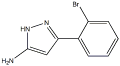 3-(2-bromophenyl)-1H-pyrazol-5-amine Struktur