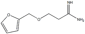 3-(2-furylmethoxy)propanimidamide Struktur