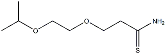 3-(2-isopropoxyethoxy)propanethioamide Struktur