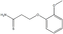 3-(2-methoxyphenoxy)propanethioamide Struktur