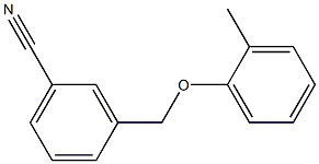 3-(2-methylphenoxymethyl)benzonitrile Struktur