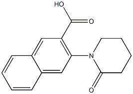 3-(2-oxopiperidin-1-yl)naphthalene-2-carboxylic acid Struktur