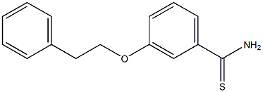 3-(2-phenylethoxy)benzene-1-carbothioamide Struktur