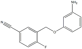 3-(3-aminophenoxymethyl)-4-fluorobenzonitrile Struktur