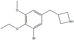 3-(3-bromo-4-ethoxy-5-methoxybenzyl)azetidine Struktur