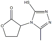 3-(3-methyl-5-sulfanyl-4H-1,2,4-triazol-4-yl)oxolan-2-one Struktur