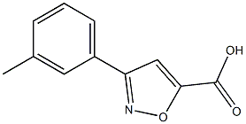 3-(3-methylphenyl)-1,2-oxazole-5-carboxylic acid Struktur