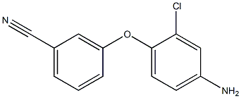 3-(4-amino-2-chlorophenoxy)benzonitrile Struktur