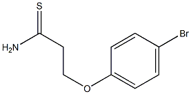 3-(4-bromophenoxy)propanethioamide Struktur