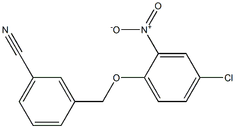 3-(4-chloro-2-nitrophenoxymethyl)benzonitrile Struktur