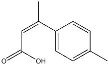 3-(4-methylphenyl)but-2-enoic acid Struktur