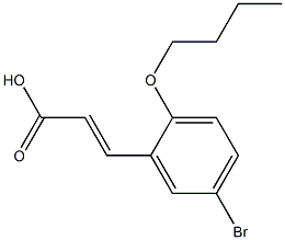 3-(5-bromo-2-butoxyphenyl)prop-2-enoic acid Struktur