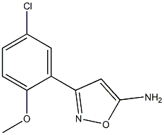 3-(5-chloro-2-methoxyphenyl)-1,2-oxazol-5-amine Struktur