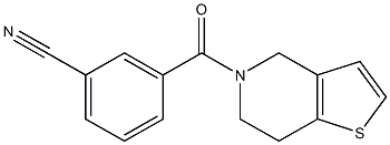 3-(6,7-dihydrothieno[3,2-c]pyridin-5(4H)-ylcarbonyl)benzonitrile Struktur