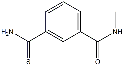 3-(aminocarbonothioyl)-N-methylbenzamide Struktur