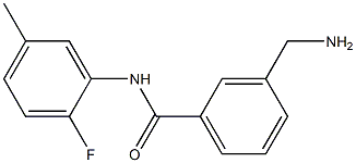 3-(aminomethyl)-N-(2-fluoro-5-methylphenyl)benzamide Struktur