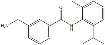 3-(aminomethyl)-N-[2-methyl-6-(propan-2-yl)phenyl]benzamide Struktur