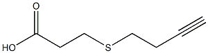 3-(but-3-ynylthio)propanoic acid Struktur