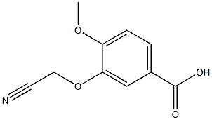 3-(cyanomethoxy)-4-methoxybenzoic acid Struktur