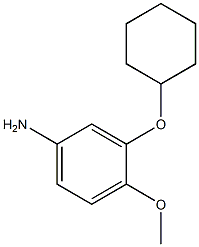 3-(cyclohexyloxy)-4-methoxyaniline Struktur