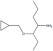 3-(cyclopropylmethoxy)heptan-4-amine Struktur