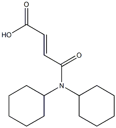 3-(dicyclohexylcarbamoyl)prop-2-enoic acid Struktur