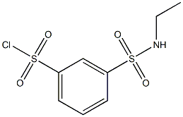 3-(ethylsulfamoyl)benzene-1-sulfonyl chloride Struktur