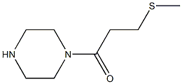 3-(methylsulfanyl)-1-(piperazin-1-yl)propan-1-one Struktur