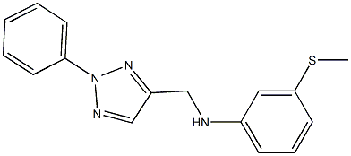 3-(methylsulfanyl)-N-[(2-phenyl-2H-1,2,3-triazol-4-yl)methyl]aniline Struktur