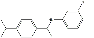 3-(methylsulfanyl)-N-{1-[4-(propan-2-yl)phenyl]ethyl}aniline Struktur