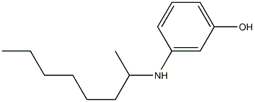 3-(octan-2-ylamino)phenol Struktur