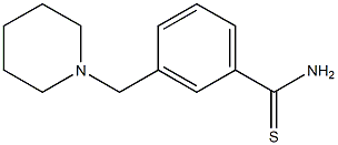 3-(piperidin-1-ylmethyl)benzenecarbothioamide Struktur