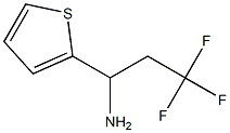 3,3,3-trifluoro-1-(thiophen-2-yl)propan-1-amine Struktur