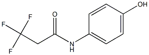 3,3,3-trifluoro-N-(4-hydroxyphenyl)propanamide Struktur