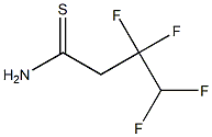 3,3,4,4-tetrafluorobutanethioamide Struktur