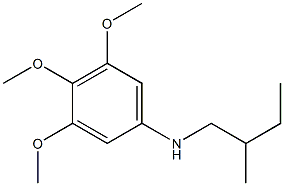 3,4,5-trimethoxy-N-(2-methylbutyl)aniline Struktur