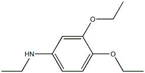 3,4-diethoxy-N-ethylaniline Struktur