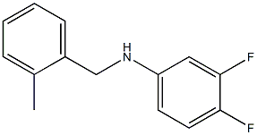 3,4-difluoro-N-[(2-methylphenyl)methyl]aniline Struktur